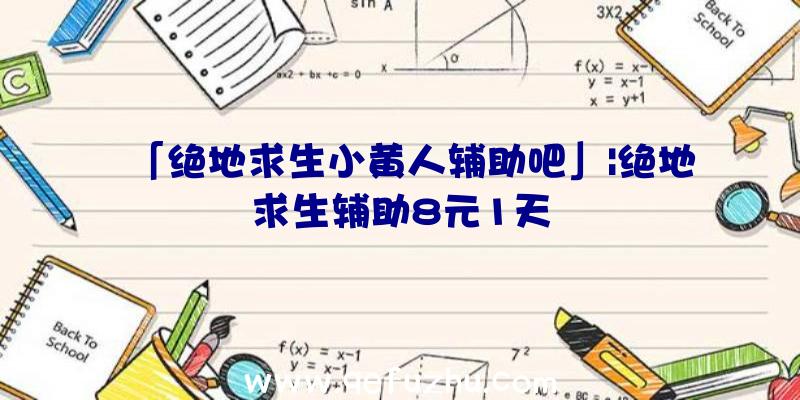 「绝地求生小黄人辅助吧」|绝地求生辅助8元1天